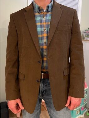 Tommy Hilfiger Brown Corduroy Sport Coat
